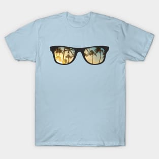 T shirt with sunglasses best sale
